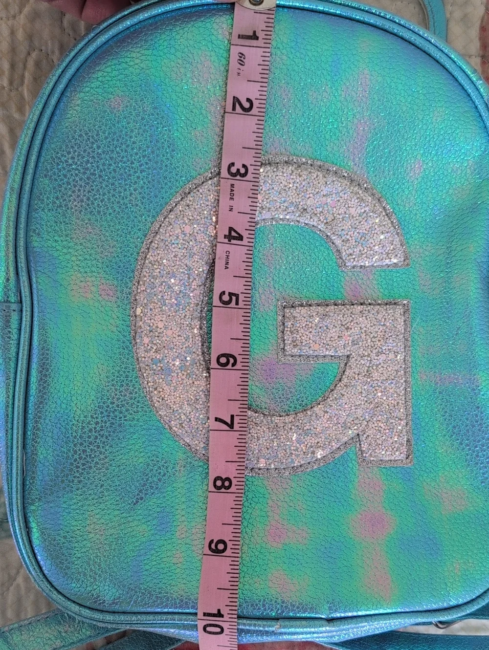 Justice Butterfly Wing Backpack with Silver Glitter G